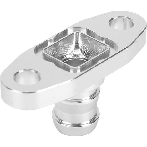 Adaptateur de bride de retour de vidange d'huile turbo en aluminium usiné de 18 mm pour turbines T3, T4, T3T4, T70 et T04E (1/5)