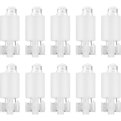 Lot de 10 boutons lumineux LED blancs pour arcade, interrupteurs de jeu vidéo, accessoires (1/5)