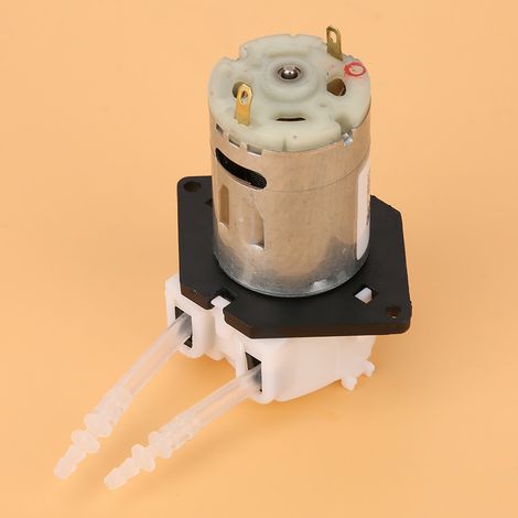 12V Dosierpumpe DIY Peristaltikschlauchkopf für Aquarienlabor-Chemikalienanalyse (weiß 24) (1/5)