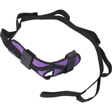 Ceinture de yoga extensible et aérée pour l'assouplissement musculaire et l'étirement sécurisé. (1/5)