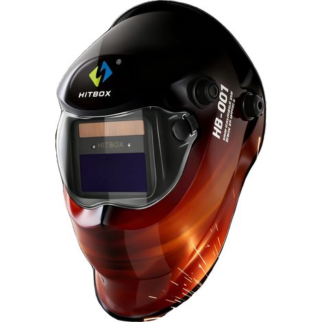 Casco per saldatura, lente a colori reali, 3 modalità in 1, HITBOX HB001 (1/2)