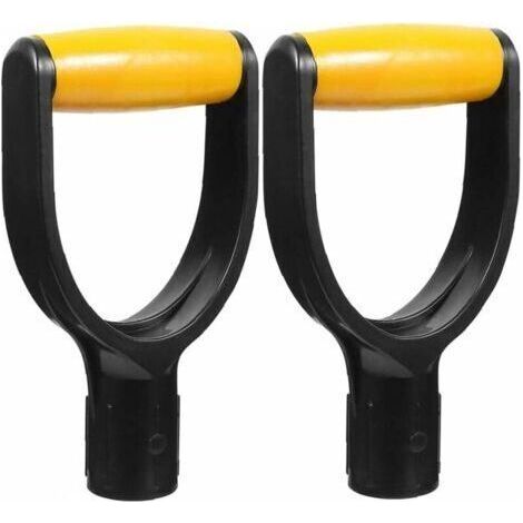 Ahlsen Poignée de pelle de remplacement, outil de poignée de râteau pour creuser le jardin, 2 pièces, accessoires de jardin (1/3)
