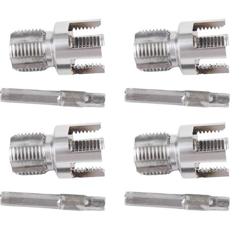 Kit de filetage pour tuyaux 4 pièces, filière interne et externe intégrée G1/2, plastique PVC, coupe-filet plomberie, queue 1/4 (1/5)