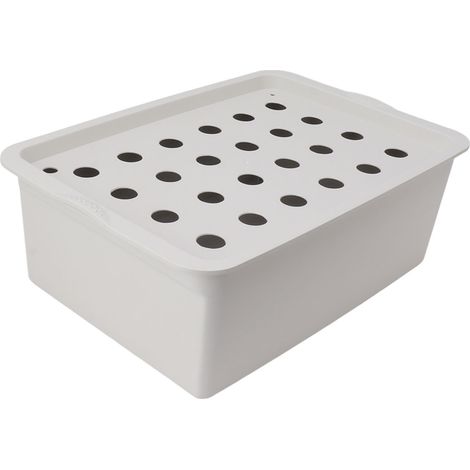 Système hydroponique gris à 24 trous avec minuterie, pompe à oxygène et boîte de culture. Prise UE 220 V. (1/5)