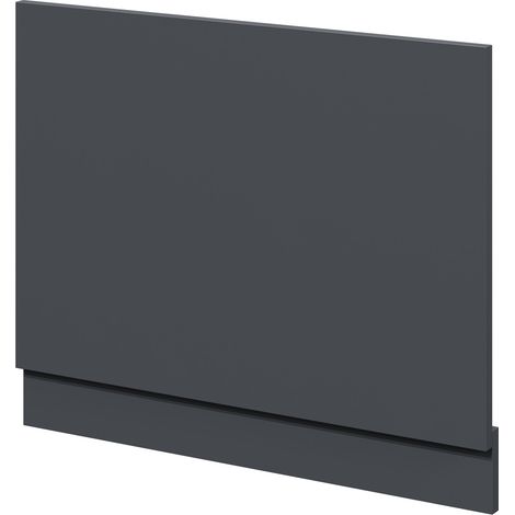 Satin Anthracite MDF 700mm End Bath Panel with Plinth (1/4)