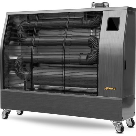 Chauffage Radiateur fioul professionnel mobile radiant infrarouge 17,4 kW motif en acier inoxydable 500-1600 m³ Wifi Hipers WDP60IS (1/5)