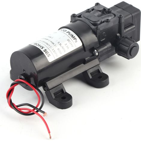 Pompe à Eau Auto-amorçante, Pompe électrique à Membrane DC 24 V 80 W 5,5 L avec Pressostat Automatique pour L'absorption D'eau de Lavage de Voiture. (1/5)