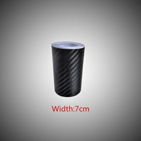 (Largeur 7 cm, 1 m) Bande adhésive de protection en fibre de carbone nano pour voiture, à coller soi-même, pour seuils de porte et rétroviseurs latéraux. Film de protection anti-rayures et imperméable (1/4)