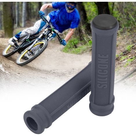 Poignées Vélo VTT Antidérapantes à Verrouillage Rapide, Violet