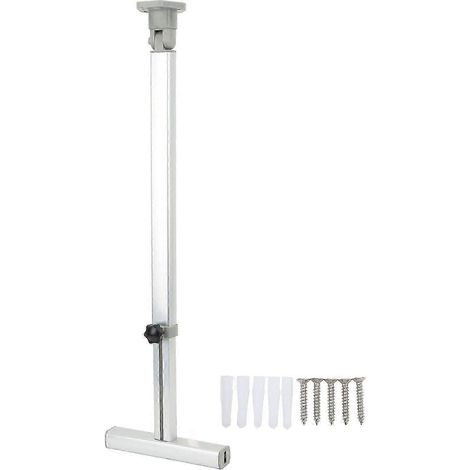 Barre de support pliable pour camping-cars, hauteur réglable de 590 à 775 mm, barre en T robuste, pieds de support de table anodisés, compatible avec camping-cars et caravanes. WHBYV (1/4)