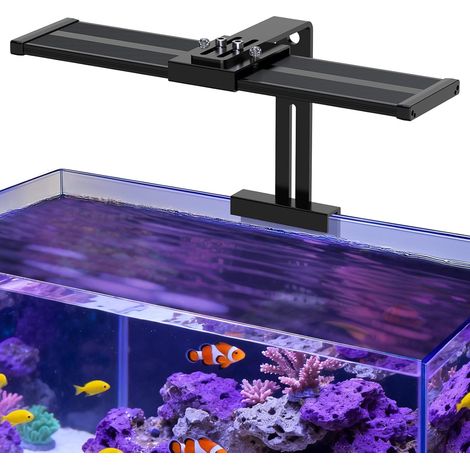 Éclairage LED pour Aquarium,35W Éclairage Clip On 24/7 Rampe LED d’Aquarium Spectre d'eau salée avec Contrôleur Pour Tanks 60-75cm (1/5)