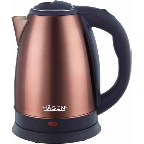 Bouilloire électrique 1.8L inox sans fil cuivre Hagen HA5525-COP (1/5)