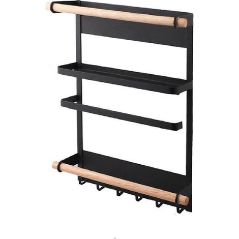 Étagère de rangement en fer, étagère de rangement de cuisine, support magnétique pour réfrigérateur (1/5)