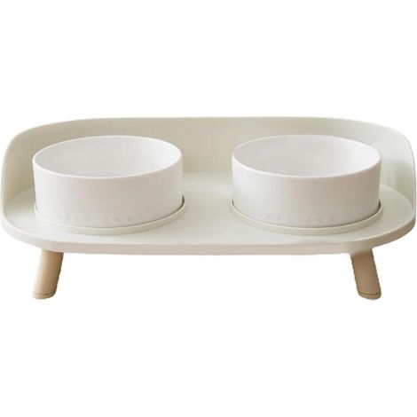 Gamelle céramique anti-déversement pour chien et chat, bols de nourriture détachables avec protection du cou, antidérapant, design incliné pour animaux de compagnie