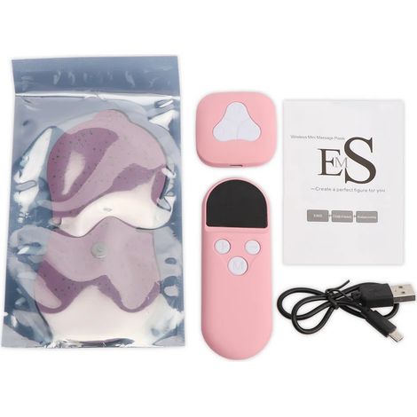Mini-EMS-Smart-Puls-Körpermassagegerät für Nacken, wiederaufladbar, multifunktional, mit Nacken-, Gesichts- und Schultermassagepads für mehr Wohlbefinden - AquaForge