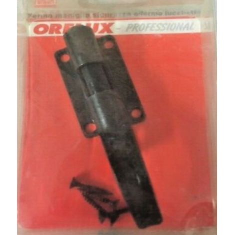 ORECA - BLOCCO MANIGLIA PORTA - LUCCHETTO ZINCATO NERO 50X30MM
