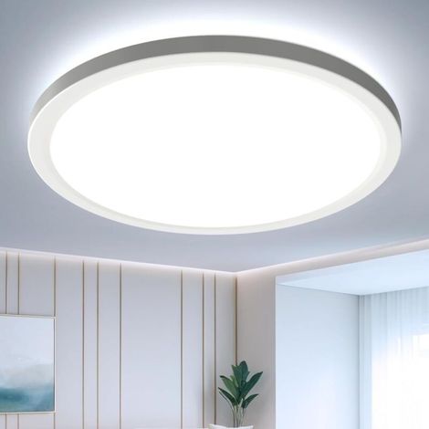 Plafonnier LED Moderne 6500K IP44 22cm pour Salle de Bain Chambre Cuisine Salon Balcon (1/4)