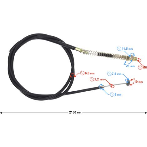 Cable de freno trasero para patinete B-Max (1/3)