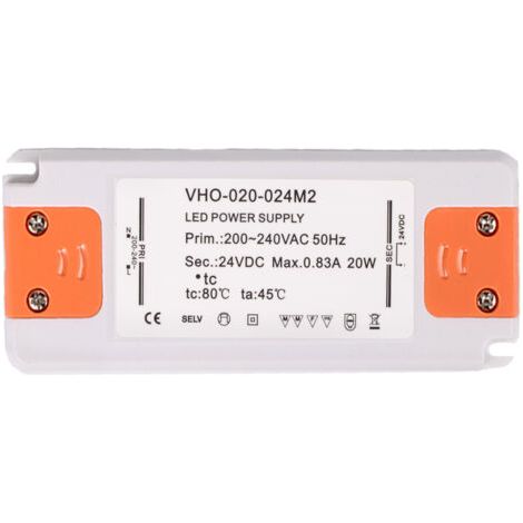 Transformateur d'alimentation LED - 20W, 12V DC, 1.67A - Tension constante pour les bandes LED et G4, MR11, MR16 Ampoules LED (1/3)