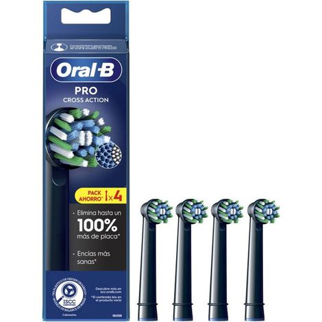 Cabezal de Recambio para cepillo Oral-B Pro Cross Action/ Pack 4 uds