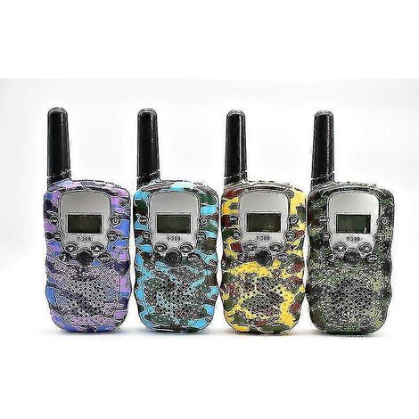 Talkies-walkies pour enfants, lot de 4, portée de 4,8 km avec lampe torche LCD rétroéclairée-AquaForge (1/3)