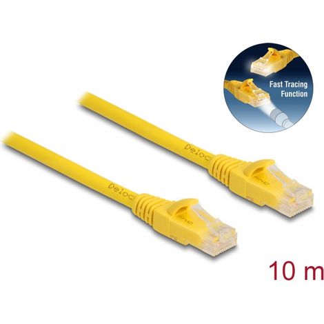 Delock Cable RJ45 Cat.6A U/UTP de Seguimiento RÃ¡pido de 10 m