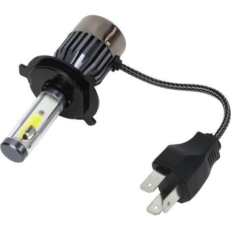 Ampoule LED Moto 30W 12V 4000LM Phare Avant Étanche Super Lumineuse, Ampoule H4 6000K (1/5)
