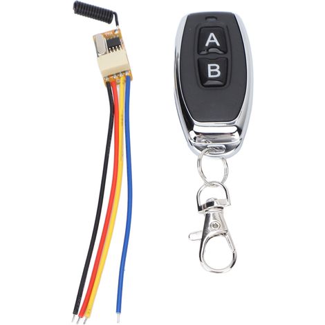 Mini Interrupteur Sans Fil 433MHz Télécommande Relais RF Émetteur Récepteur pour Système Contrôle d'Accès DC 3.7V-12V (1/5)