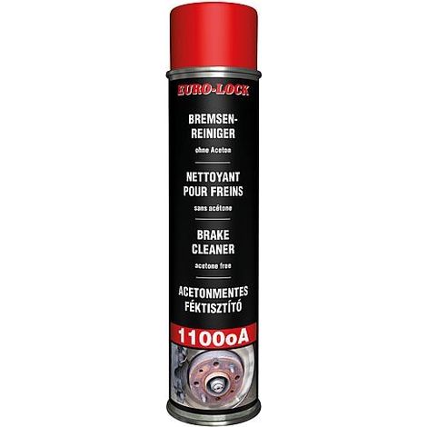 Nettoyant freins - sans acétone EURO-LOCK LOS 1100 oA bombe aérosol 600ml