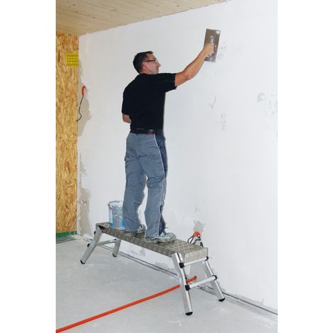 Plate-forme de travail en aluminium - L x l plate-forme 1300 x 290 mm pliable (1/4)