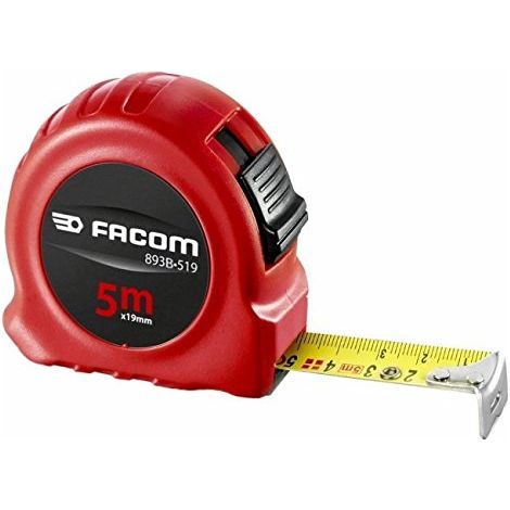 Cinta métrica de 5 m con bloqueo, cinta de nailon de 19 mm, doble cara FACOM 893B.319PB