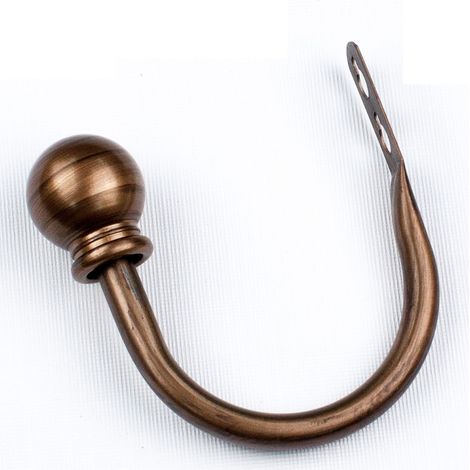 MINKUROW 1 Paio Di Ganci Per Tende In Metallo A Forma Di U Fermatenda Per Tende Con Viti E Tubo Di Espansione Gancio Per Fermatenda Facile Da Usare Per Tende Camera Da Letto Ufficio Decorazione Soggio (1/2)