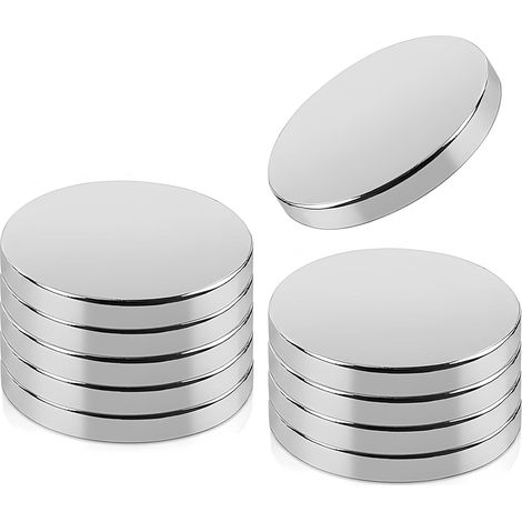 10Pcs Aimants Puissants 20x3mm, Aimants Ronds Extrêmement Puissants, Petits Aimant Frigo Néodyme,pour Réfrigérateur Tableau Blanc Bureau Cuisine et travaux manuels (1/5)