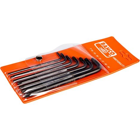 Chiavi torx bahco 1995torx/7t acciaio fosfatato 7 pezzi