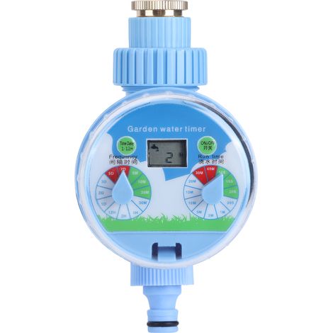 Programmeur d'arrosage automatique pour jardin, boîtier ABS étanche avec écran LCD, contrôle précis du débit et minuterie réglable pour irrigation efficace des plantes (1/5)