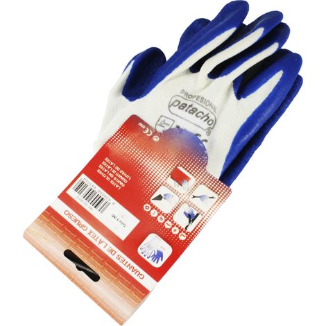GUANTE NYLON LATEX ANTICORTE T-9 GU-307/9  PAR (1/2)