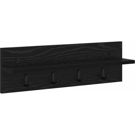 Maison Exclusive - Wandmontierter nachttisch Wandhalterung Schwar (1/5)