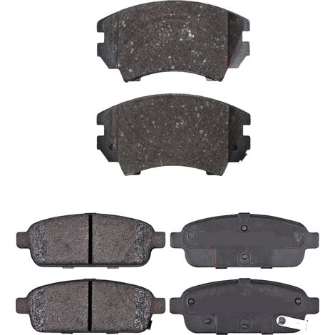 KIT PASTIGLIE FRENO ANTERIORI E POSTERIORI compatibile con OPEL MERIVA A MPV /SPACE WAGON (X03) / PASTIGLIE FRENANTI AUTO OEM P 59 045,P 59 038 / SOSTITUZIONE DIRETTA / BASSA POLVERE / SILENZIOSO (1/4)