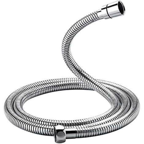 Manguera de ducha universal (G1/2", 1,5 m), antitorsión y anti-enredos, acero inoxidable/cromo. (1/5)