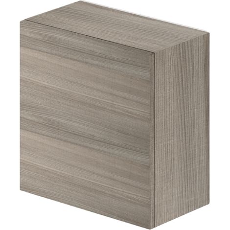 Wandschrank mit 4 Fächern und Tür in Olmo-Farbe, H60 x 60 x 30 cm (1/2)