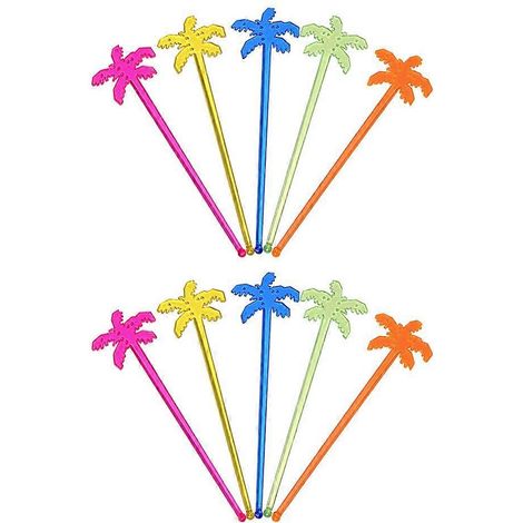 Lot de 25 bâtonnets mélangeurs à café en plastique, cure-dents pour cocktails, pailles à mélanger-M