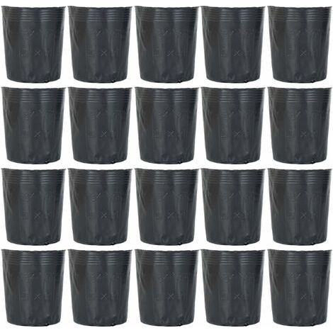 500 pots pépinière plastique propagation plantes 8x8 cm (1/5)