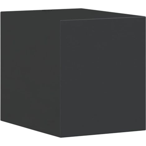 Applique murale d'extérieur design élégante 7 x 9,5 x 8 cm résistant intempéries polyvalente en aluminium noir