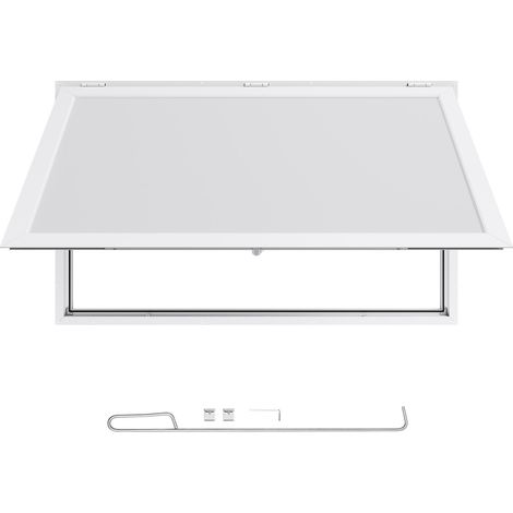 Mophorn Concession Window 152x92 cm, Aluminum Alloy Frame Service Window for Food Truck, Adjustable Serving Window with Awning Door and Drag Hook, Designed to Resist Rainwater for Trailers (1/5)