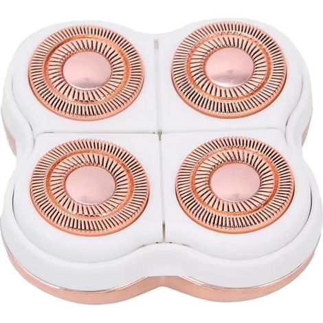 Rechange Tête de Rasoir pour Flawless Rasoir Électrique pour Jambes  Tête de Rechange 4 Lames pour Épilateur Finishing Touch Flawless - Or Rose (1/5)