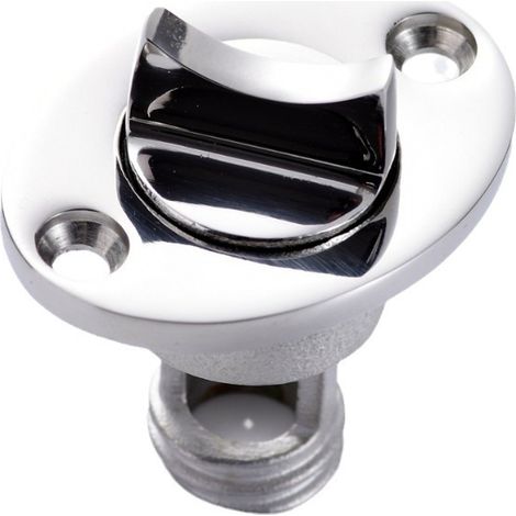 Sollbry Bouchon de Vidange Bateau, Bouchon Marin Étanche en Acier Inoxydable 50mm avec Système Anti-Perte pour Drainage Efficace, pour Coque de Bateau (1/5)
