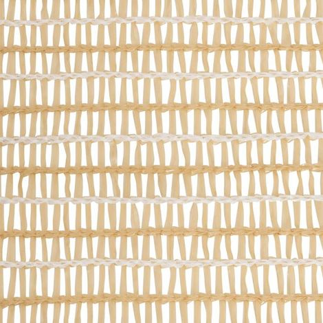 Filet brise-vue beige 1 x 25 m en PEHD – Protection d'intimité pour clôture, terrasse et jardin, anti-UV (1/4)