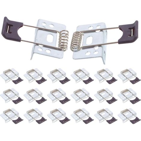 Clip spot, 20 pièces, fer, blanc, pour panneau LED et bureau (1/5)