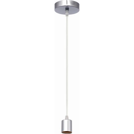 Braccio.pendente faccia 1xe27 cromo regx10x10 cm