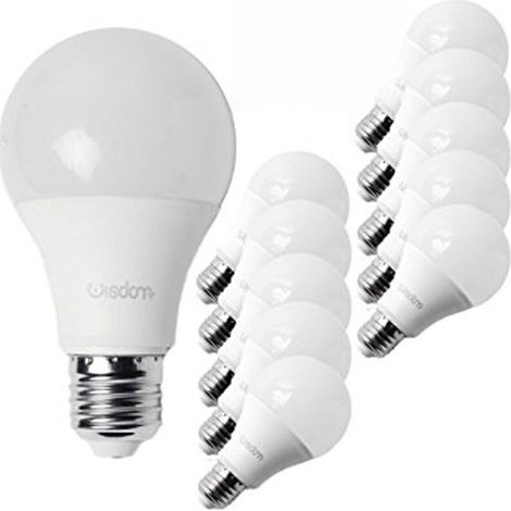 Kit De 10 Ampoules Led E27 12w Lumière Blanc Chaud Froid Classe A (1/2)